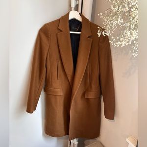 Zara camel brown long coat